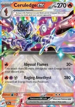 Ceruledge ex (SSP 036) - Double Rare